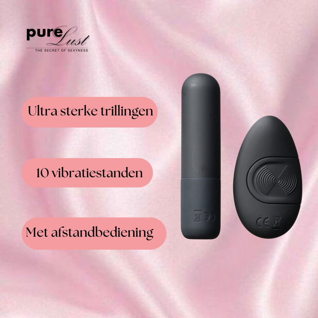 Bullit Remote Vibrator - Zwart