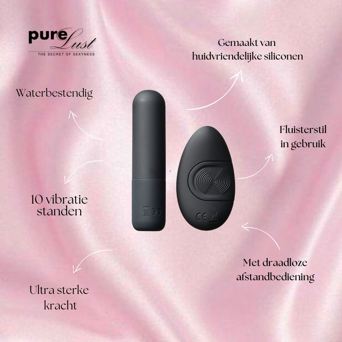 Bullit Remote Vibrator - Zwart