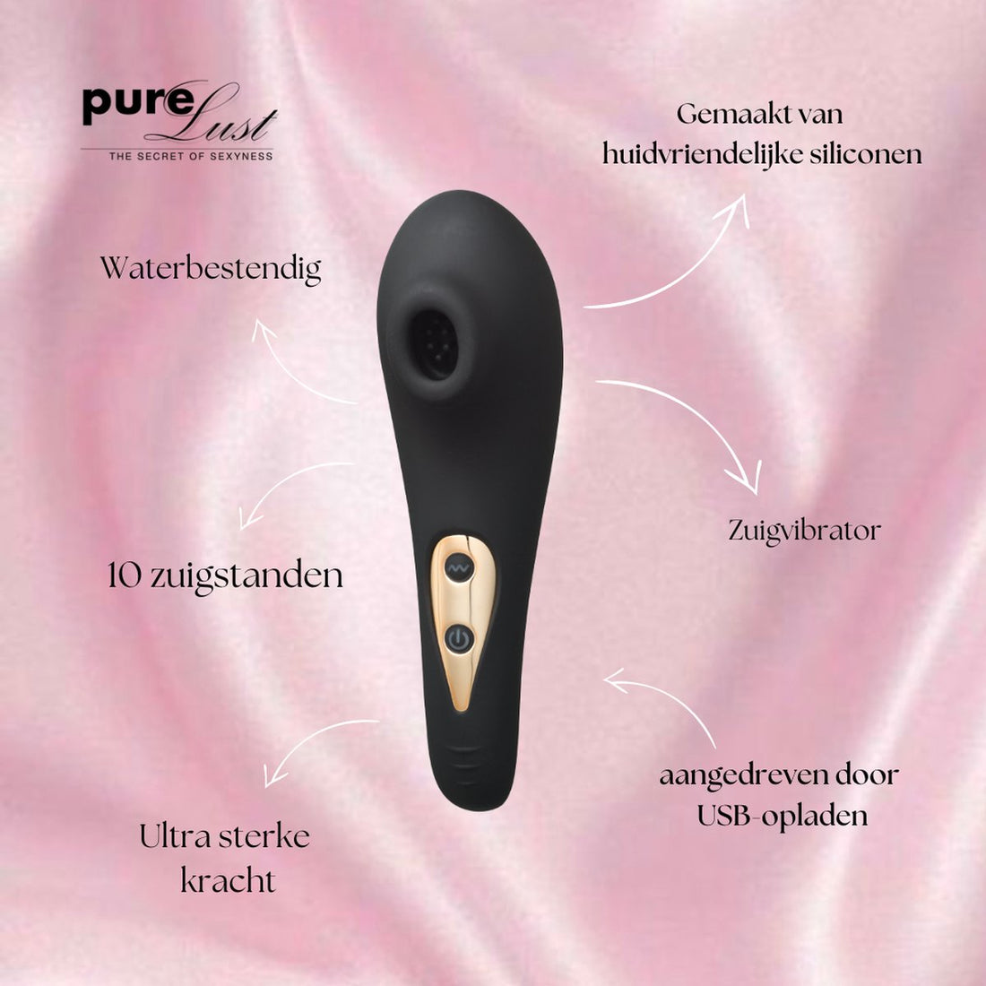 Air Suction Vibrator - Zwart
