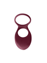 Vibrerende Dubbele Cockring Penisring Daydream Wine Rood