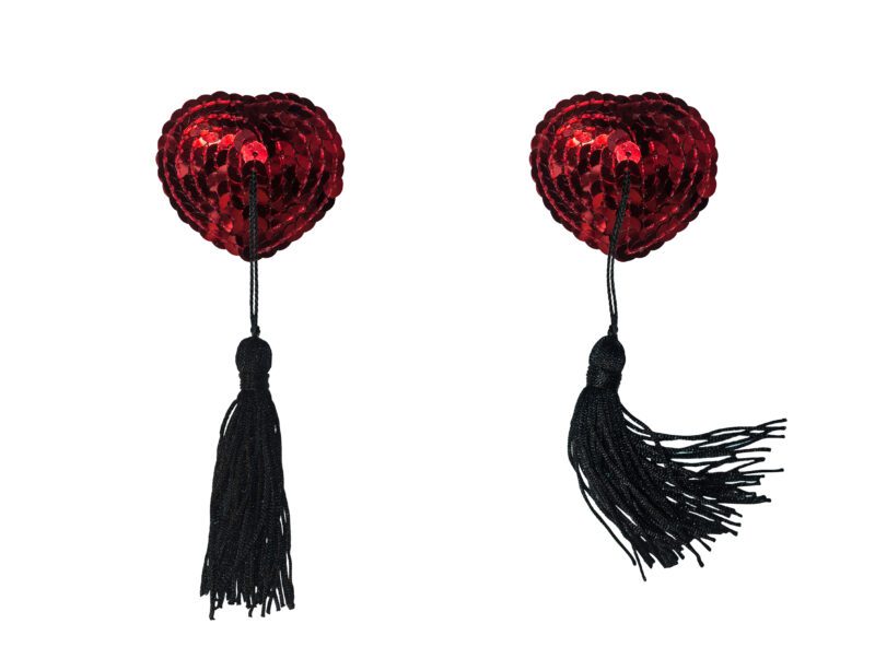 Tepelstickers Burlesque Gipsy - Rood