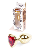 Butt plug - Gold Hart PLUG- Rood
