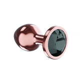 Metalen Buttplug - Diamond Collection - Jet Shine Rose