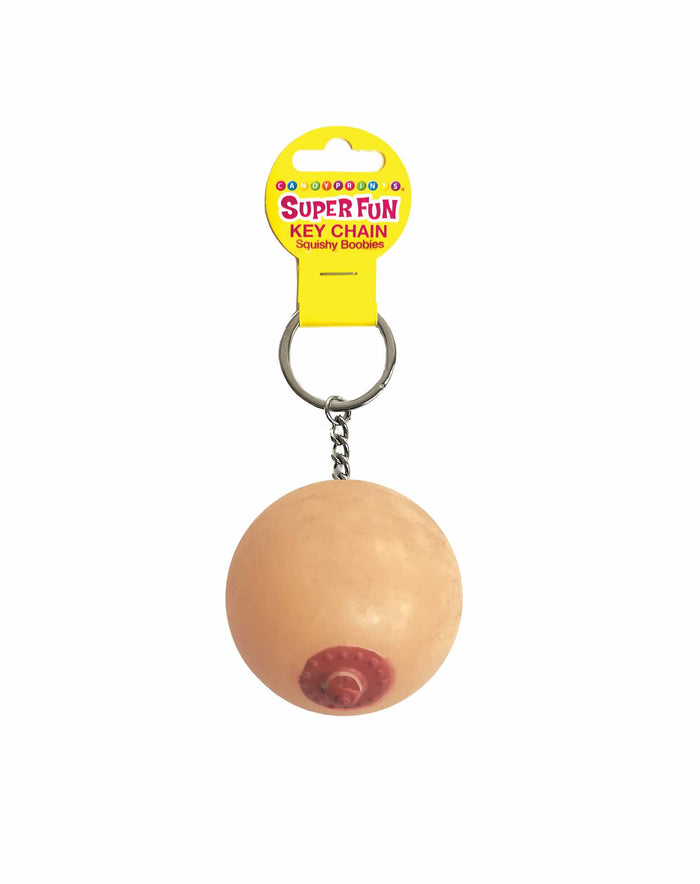 Superleuke sleutelhanger, één zachte borst