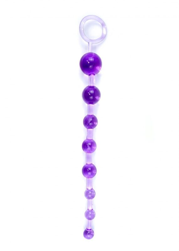 Anale Kettting - Jelly Anal - 10 Beads - Paars