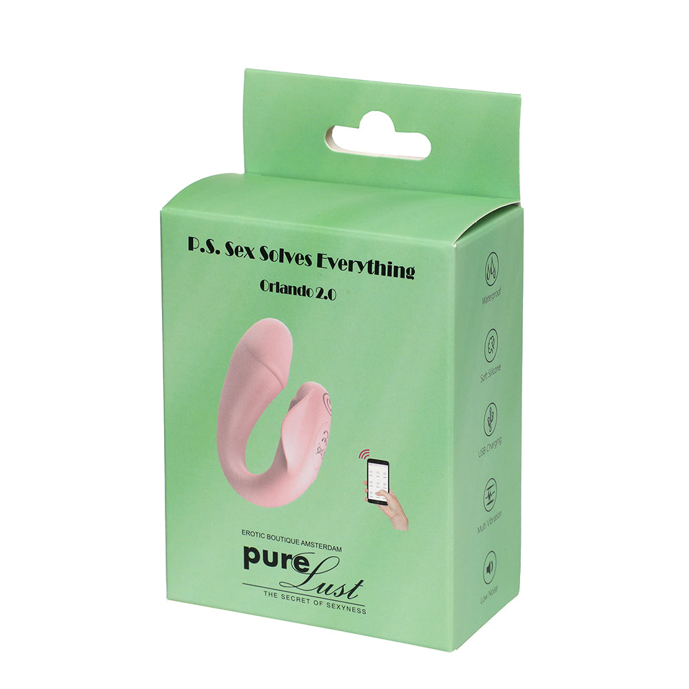 Koppel App-bediening Vibrator - Lichtroze