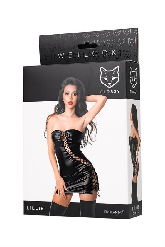 Wetlook jurk Lillie