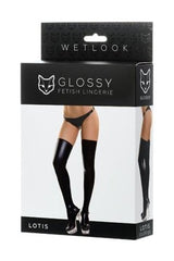 Glossy Shiny Wetlook stockings LOTIS