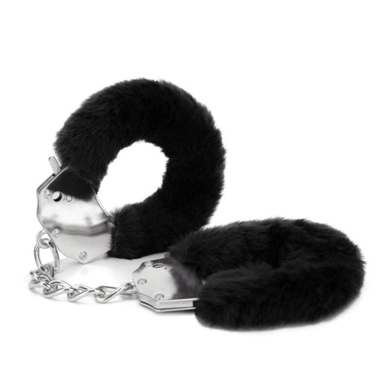Me You Us harige handboeien - Zwart