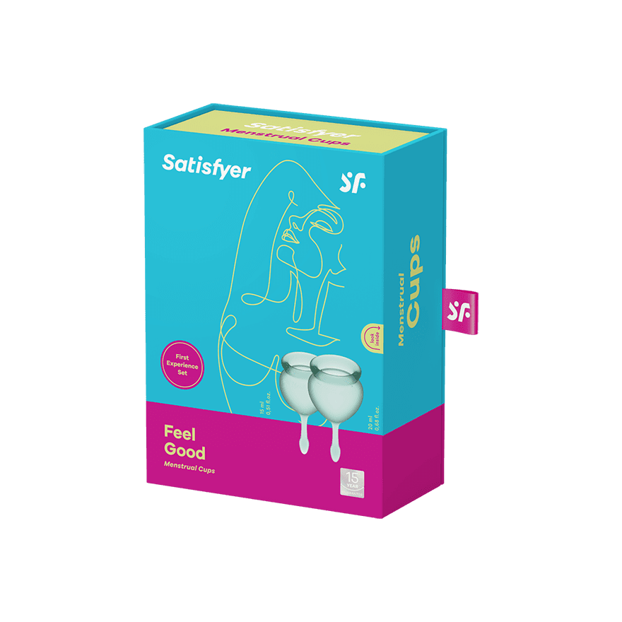 Satisfyer - Feel good Menstrual Cup - Donkergroen
