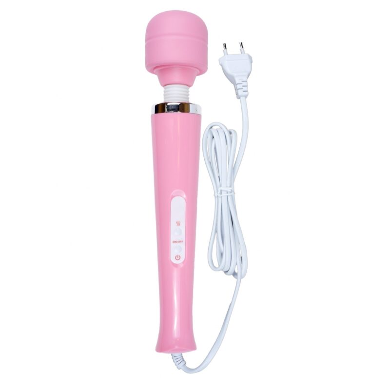 Magic- Massager Wand met stekker - 110-240V - Zwart - 10 Function - Roze