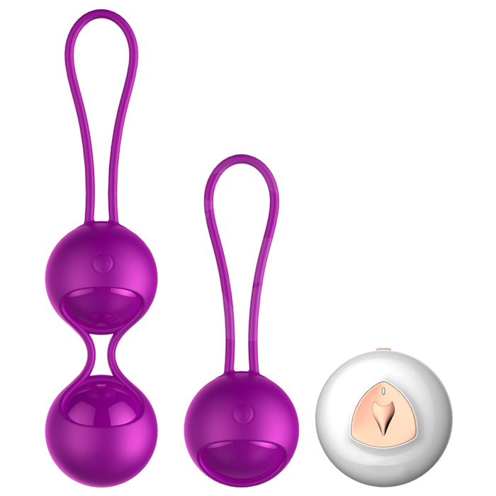 FOX SHOW – Geishaballen op afstand bedienbaar en oplaadbaar - 10 Funktie's - Benwa ballen - Remote Control Kegel Balls - 2 Pack - voor dubbel plezier - paars - gave Cadeaubox