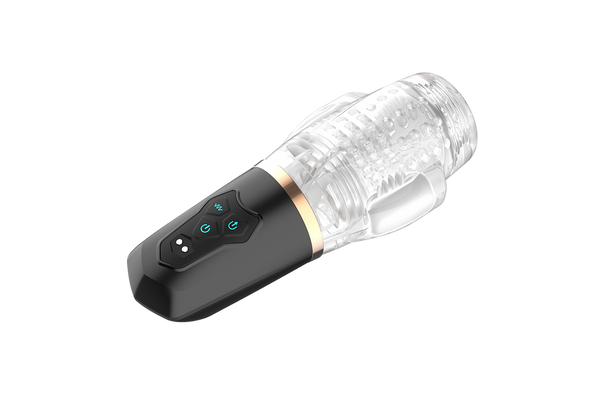 Masturbator - The Male Rose 2.0 Zuigende en vibrerende masturbatie-straker - Blowjob-zuiger - USB - 10 + 5 standen