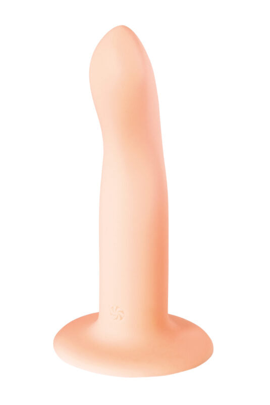 Dildo - Flexibel met G-Spot - Prostaat Stimulator - Flow Stray - 100% Siliconen - Vleeskleurig