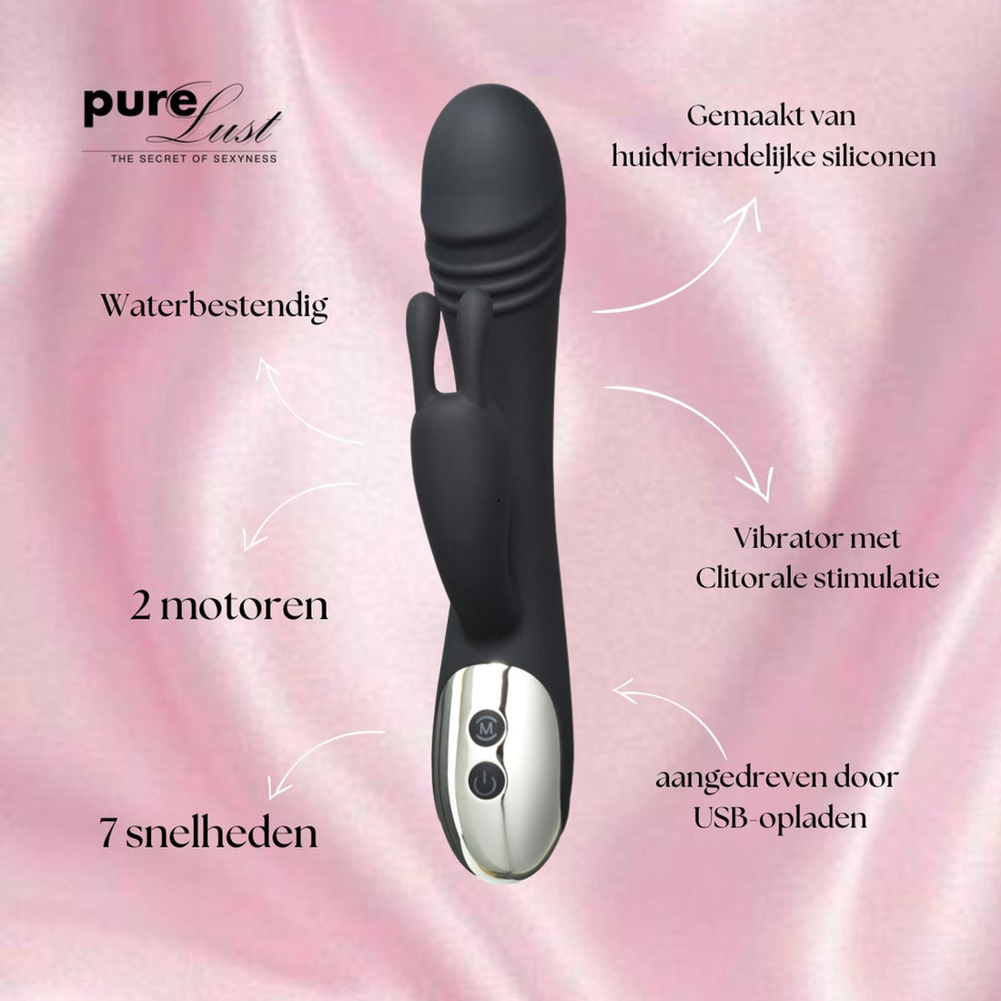 Rabbit Vibrator - Zwart