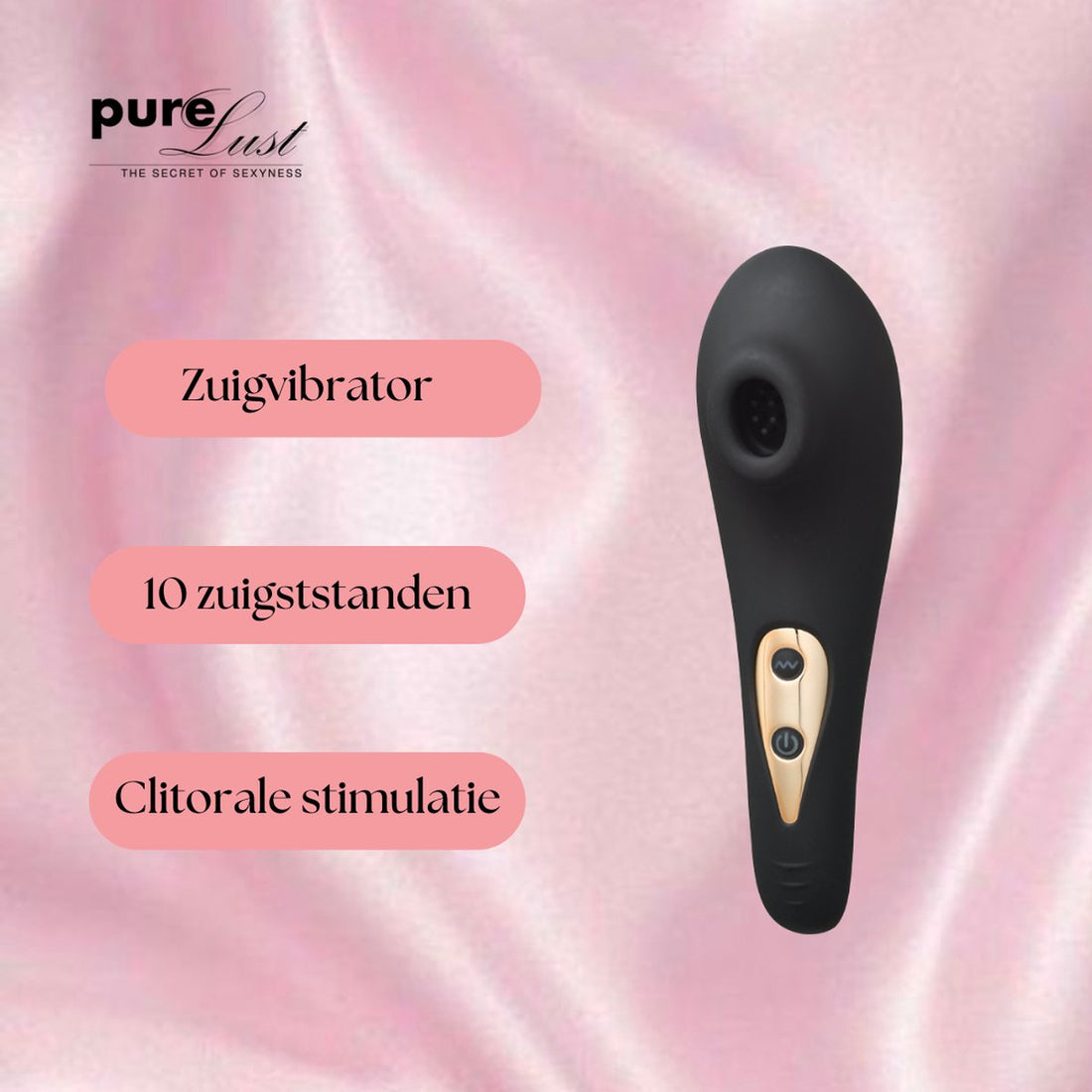 Air Suction Vibrator - Zwart