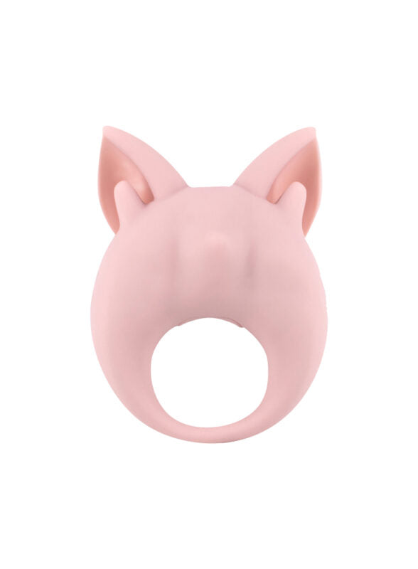 Oplaadbare ring voor clitorisstimulatie MiMi Animals Kitten Kiki - Licht Roze