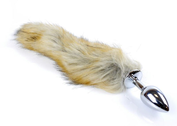 Butt Plug- Fox TAIL-  Vossen staart - Bruin -  XL