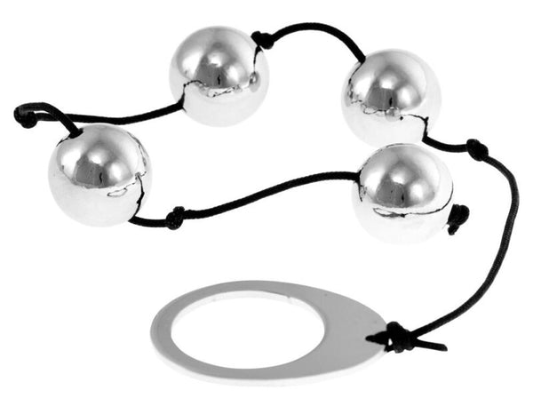 Me You Us Heavy Metal Anal Beads Zilver