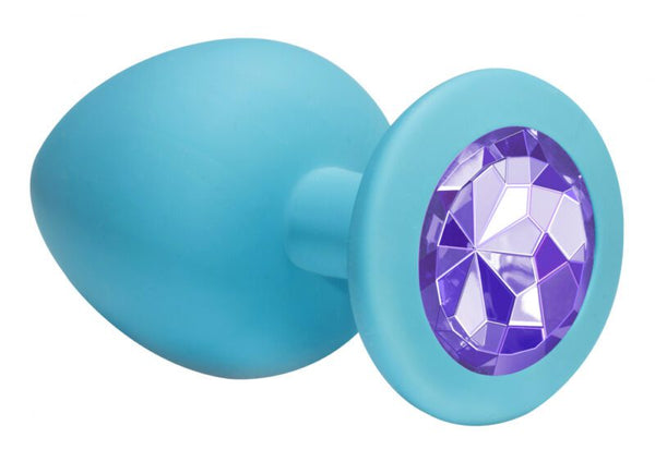 Anale Buttplug Emotions Cutie Groot Turquoise Lichtpaars Diamant