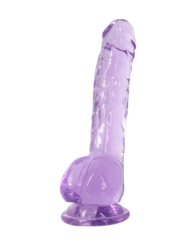 Transparante dildo Intergalactic Luminous Paars