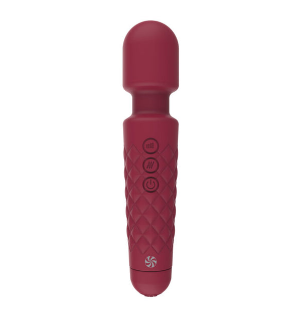 Dashing Wand - Krachtige Wand Massager - 20 standen - 8 snelheden - USB oplaadbaar - Waterdicht IPX7 - hypoallergeen Silicone - Rood