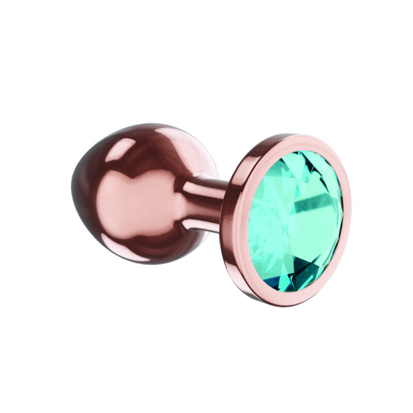 Metalen Buttplug - Diamond Collection - Topaz Shine L Rose Gold