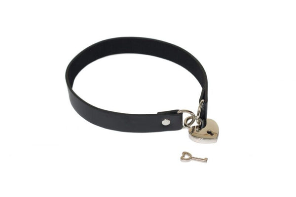 Halsband Met Slot En Sleutels - Collar - BDSM - Bondage - Luxe Verpakking - Party Hard - Utopia - Zwart
