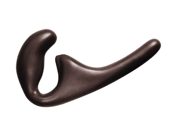 Anale Strapless Strap-on - Penetratie - Dildo - Clitoris Stimulator - 100% Silicone - Met ribbels - Flexibel - Natural Seduction - Zwart