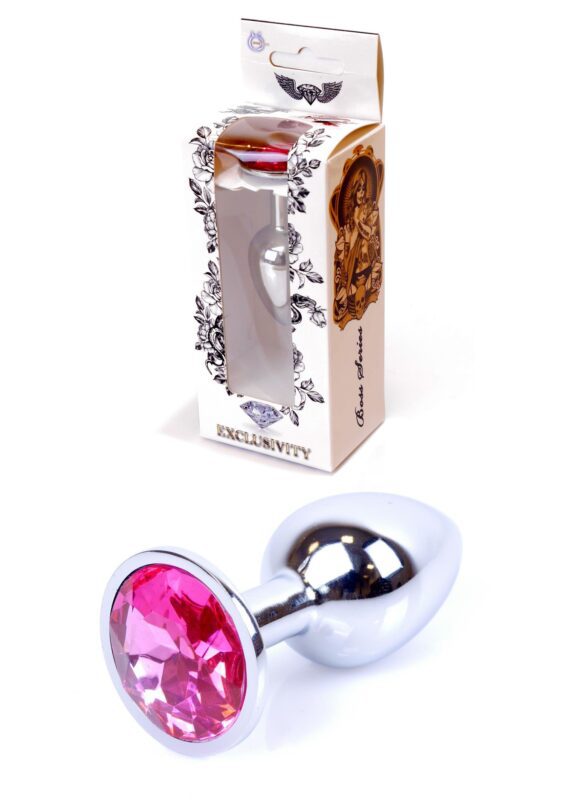 Butt plug -  Silver PLUG- Roze