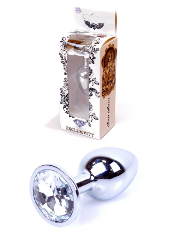 Butt plug - Silver PLUG- Clear