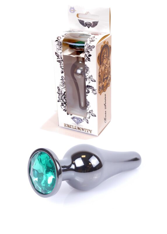Butt plug -  Dark Silver BUTT PLUG- Groen
