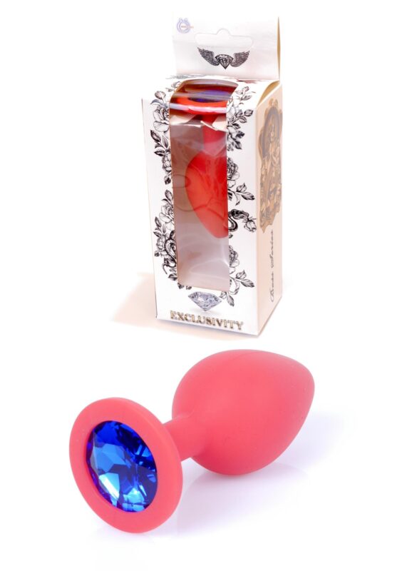 Butt plug - Siliconen PLUG Medium- Light Blue Diamond - Blue