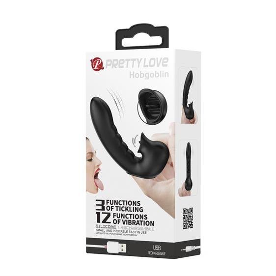 Hobgoblin Vinger Vibrator - Zwart
