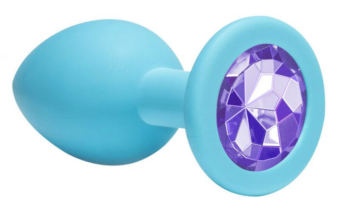 Anale Buttplug Emotions Cutie Middelgroot Turquoise Lichtpaars Diamant