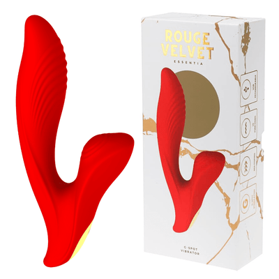 Rouge Velvet - G-Spot + Tikken USB Vibrator - Luxe Cadeauverpakking - Rood