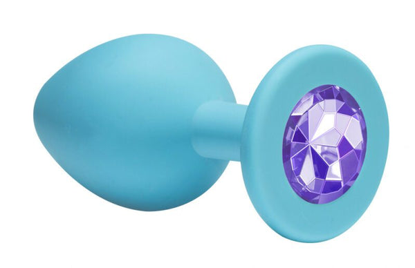Anale Buttplug Emotions Cutie Klein Turquoise Lichtpaars Diamant