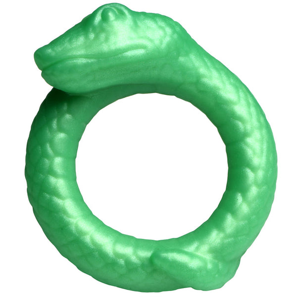 Slangenachtige siliconen cockring