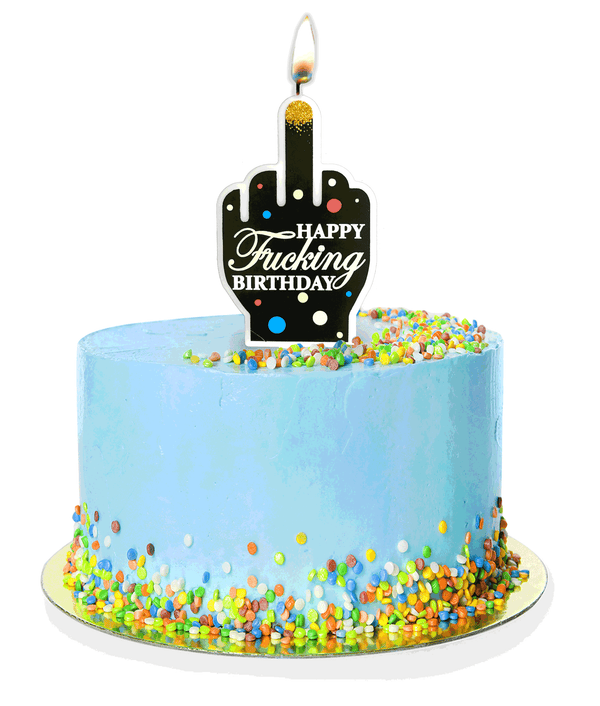 Happy F'ing Verjaardagskaars