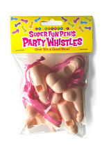 Superleuke penisfeestfluitjes, 6 stuks