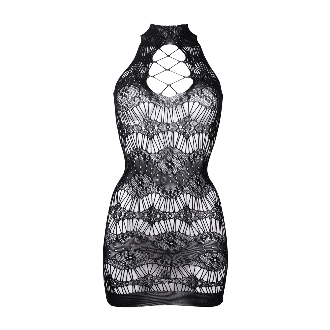 Criss Cross Neck Mini Dress - One Size