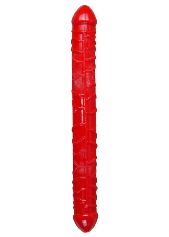 Dildo-Flexible Dubbele dildo-  dubbele  Dong - Rood