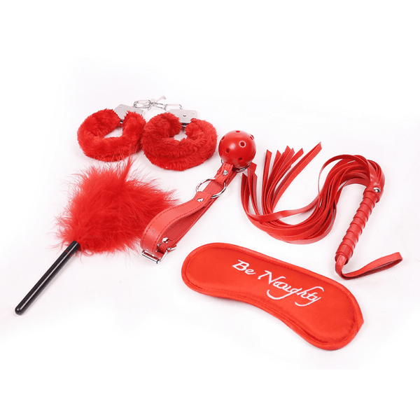 Fetish Fever - Bondage Set - 5 stuks - Rood