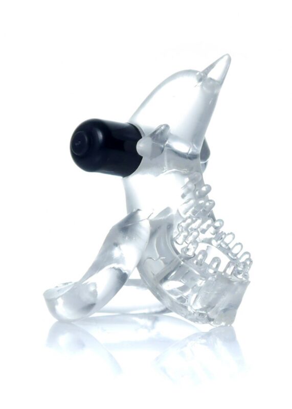 Penis Ring - CockRing - Met Dolphin voor Clitoris Simulatie - Vibratie - Dolphin Vibro CockRing Clear