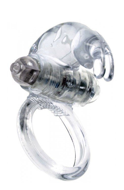 Penis Ring - CockRing - Met Rabbit voor Clitoris Simulatie - Vibratie -  Clear