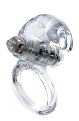 Penis Ring - CockRing - Met Rabbit voor Clitoris Simulatie - Vibratie - Clear