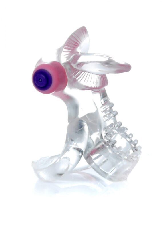 Penis Ring - CockRing - Met Rabbit voor Clitoris Simulatie - Vibratie - Tongue Vibro CockRing Clear