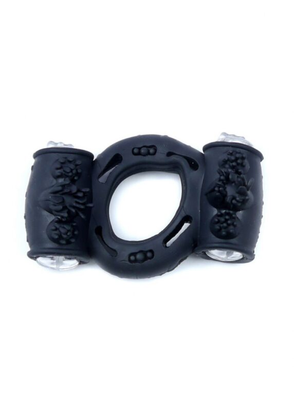 Penis Ring - CockRing - Met Vibratie - Double zwart