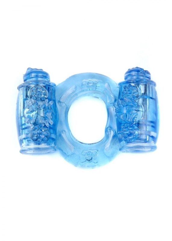 Penis Ring - CockRing - Met Vibratie - Double Blauw