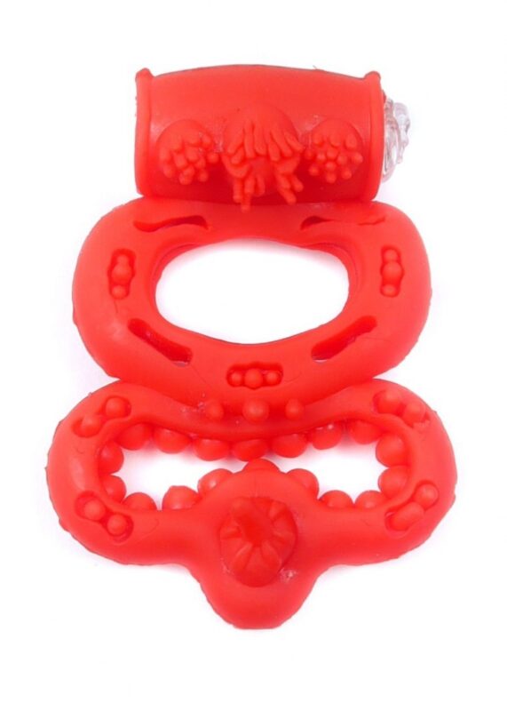 Penis Ring - CockRing - Met Vibratie - Rood